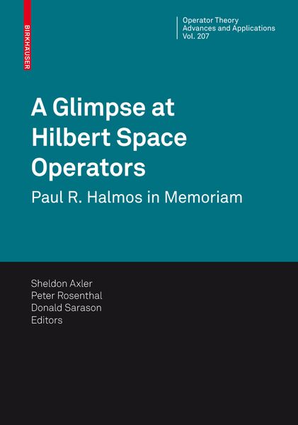 Produktbild: A Glimpse at Hilbert Space Operators