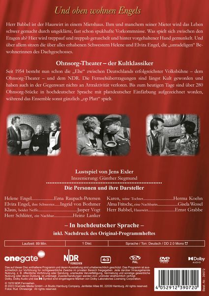 Produktbild: Ohnsorg-Theater Klassiker: Und oben wohnen Engels
