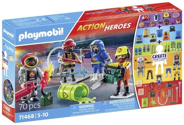 PLAYMOBIL 71468 - Action Heroes - My Figures: Feuerwehr