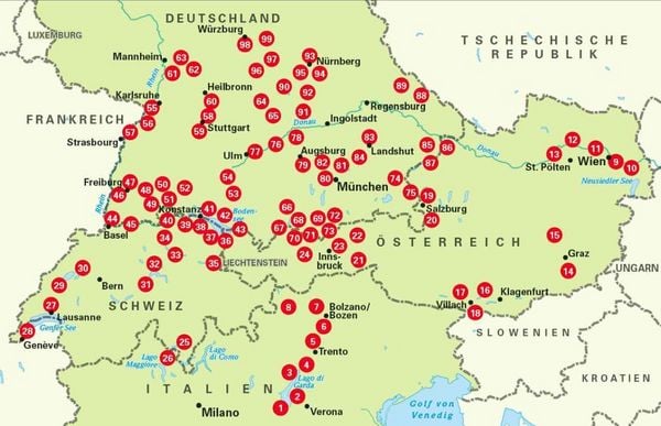 Produktbild: BVA Die 99 sch&ouml;nsten Radtouren f&uuml;r Camper in S&uuml;ddeutschland, &Ouml;sterreich, S&uuml;dtirol und der Schweiz