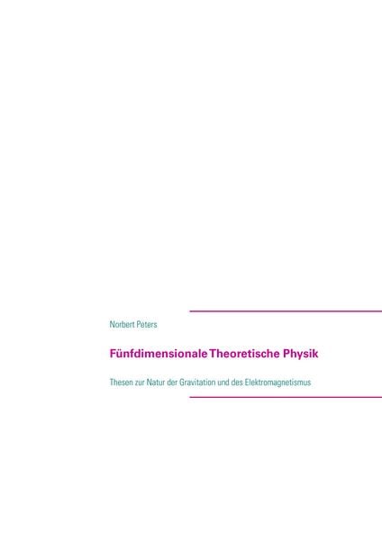 Produktbild: F&uuml;nfdimensionale Theoretische Physik