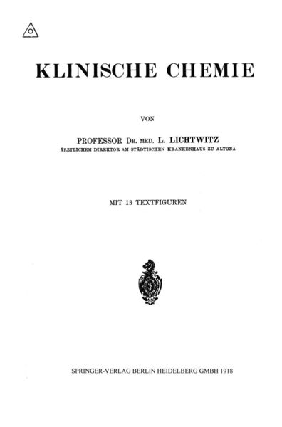 Produktbild: Klinische Chemie