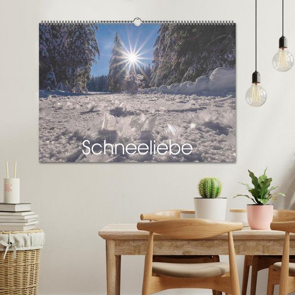 Produktbild: Schneeliebe (Wandkalender 2026 DIN A2 quer), CALVENDO Monatskalender