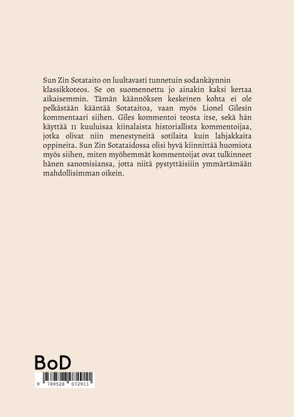 Produktbild: Sun Zin Sotataito ja K&auml;&auml;nt&auml;j&auml; Lionel Gilesin Kommentaari Siihen