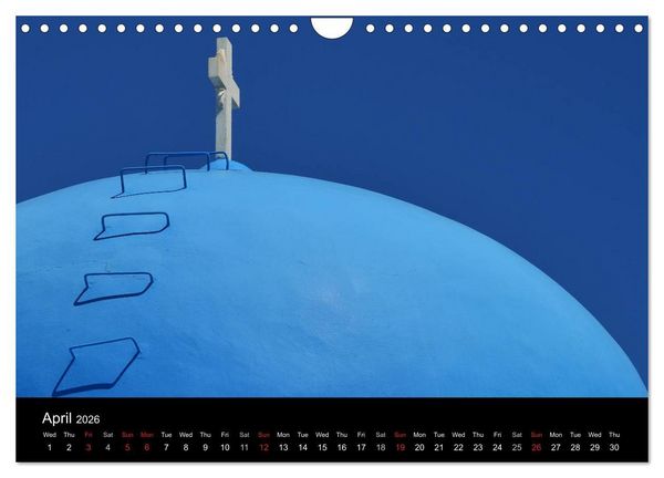 Produktbild: Churches and monasteries in Greece (Wall Calendar 2026 DIN A4 landscape), CALVENDO 12 Month Wall Calendar
