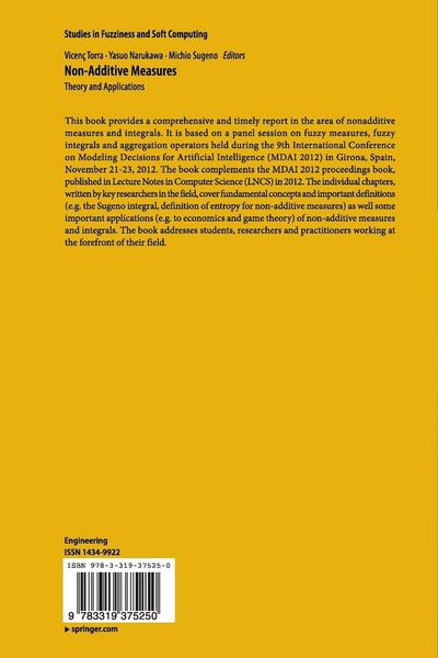 Produktbild: Non-Additive Measures