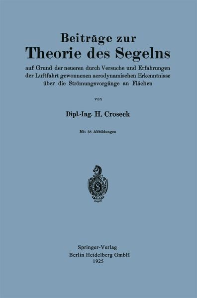 Produktbild: Beitr&auml;ge zur Theorie des Segelns