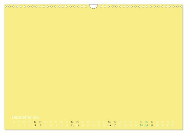 Produktbild: Bastelkalender - Gelb (Wandkalender 2026 DIN A3 quer), CALVENDO Monatskalender