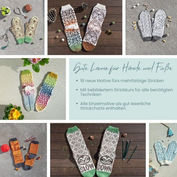 Produktbild: Noch mehr bunte Socken und witzige Handschuhe