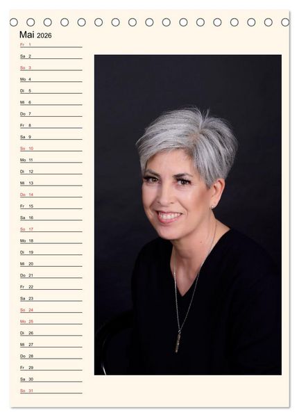 Produktbild: Silberhaar (Tischkalender 2026 DIN A5 hoch), CALVENDO Monatskalender