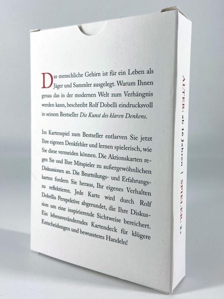 Produktbild: Die Kunst des klaren Denkens (Spiel)