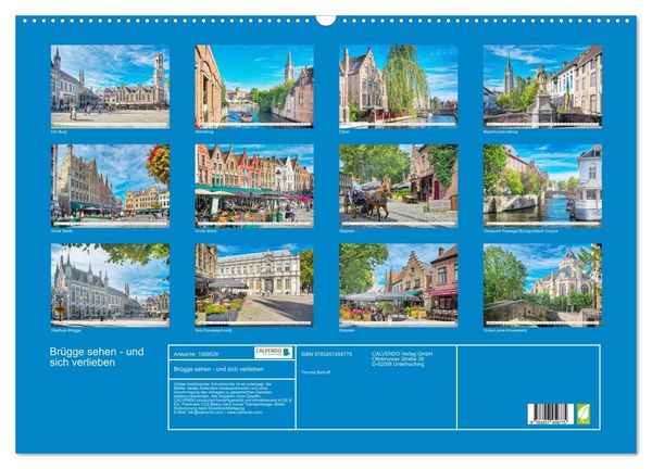 Produktbild: Br&uuml;gge sehen - und sich verlieben (Wandkalender 2026 DIN A2 quer), CALVENDO Monatskalender