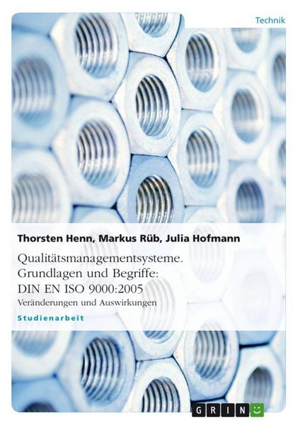 Produktbild: Qualit&auml;tsmanagementsysteme. Grundlagen und Begriffe: DIN EN ISO 9000:2005