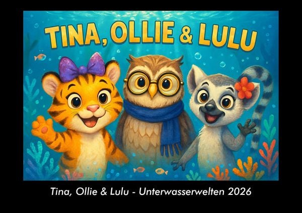 Tina, Ollie & Lulu - Unterwasserwelten 2026 Fotokalender DIN A3