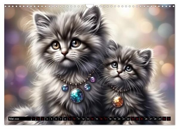 Produktbild: Katzenmomente (Wandkalender 2026 DIN A3 quer), CALVENDO Monatskalender