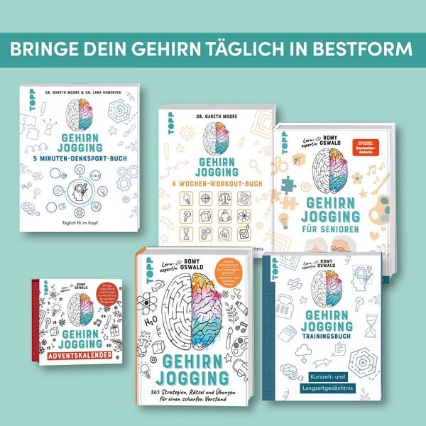 Produktbild: Gehirnjogging - Das 5 Minuten-Denksport-Buch