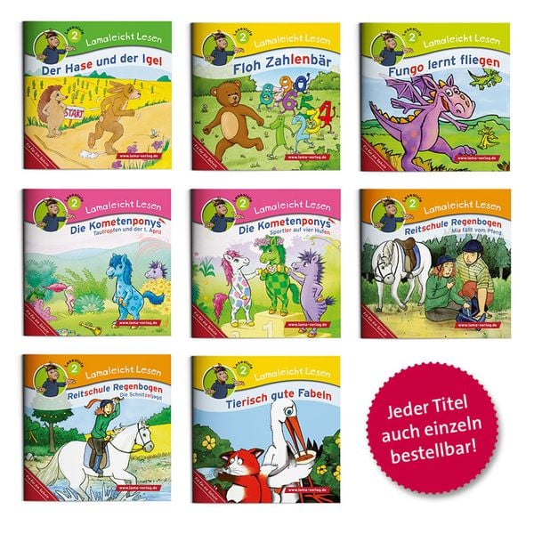 Lamaleicht Lesen Themenset Lesestufe 2, Set von LAMA Verlagsgesellschaft mbH, Lama, 978-3-86751-887-1