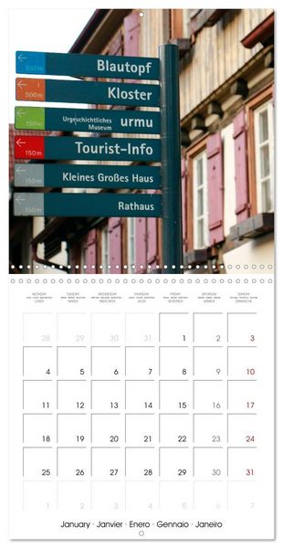 Produktbild: South Germany- Visiting the beautiful village Blaubeuren in the Swabian Alps (Wall Calendar 2027 12 &times; 12 Inch) CALVENDO 12 Month Wall Calendar