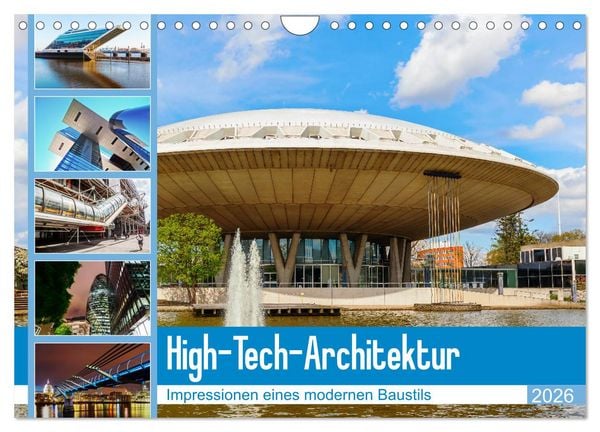 Produktbild: High-Tech-Architektur - Impressionen eines modernen Baustils (Wandkalender 2026 DIN A4 quer), CALVENDO Monatskalender