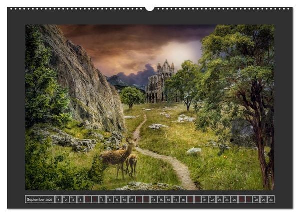Produktbild: Magische Gefilde (hochwertiger Premium Wandkalender 2026 DIN A2 quer), Kunstdruck in Hochglanz