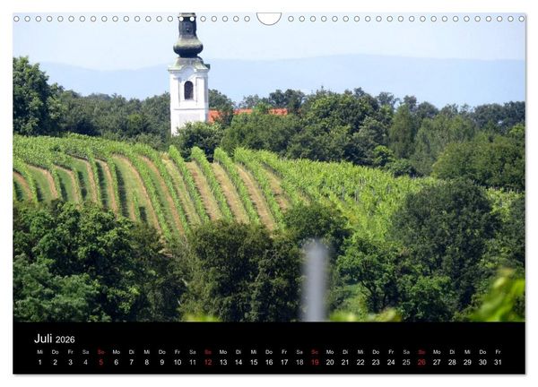 Produktbild: Weinidylle im S&uuml;dburgenland (Wandkalender 2026 DIN A3 quer), CALVENDO Monatskalender