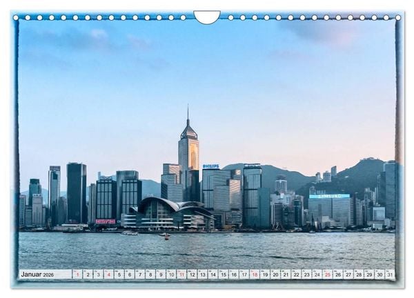 Produktbild: Hongkong, die pulsierende Metropole (Wandkalender 2026 DIN A4 quer), CALVENDO Monatskalender