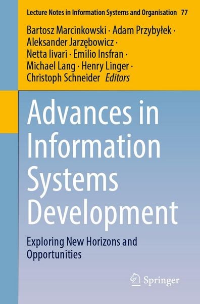 Produktbild: Advances in Information Systems Development