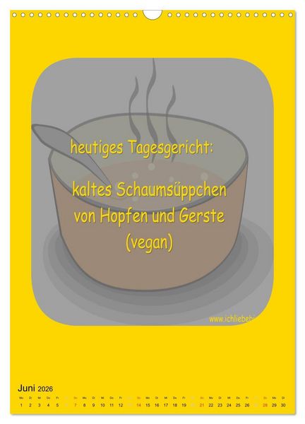 Produktbild: Ich liebe Bier (Wandkalender 2026 DIN A3 hoch), CALVENDO Monatskalender