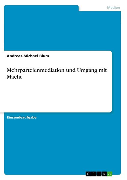 Produktbild: Mehrparteienmediation und Umgang mit Macht