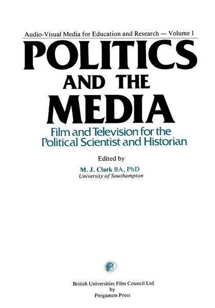 Produktbild: Politics and the Media