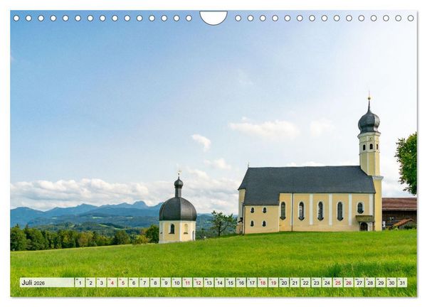 Produktbild: Wanderparadies Bayerische Alpen (Wandkalender 2026 DIN A4 quer), CALVENDO Monatskalender