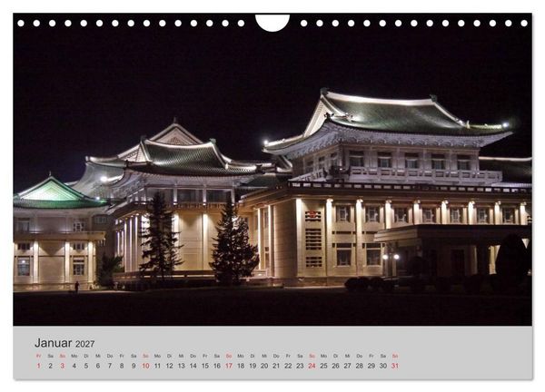 Produktbild: Impressionen aus Nordkorea (Wandkalender 2027 DIN A4 quer), CALVENDO Monatskalender