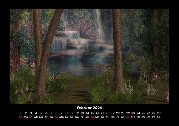 Produktbild: Wasserf&auml;lle 2026 Fotokalender DIN A3