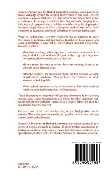 Produktbild: Recent Advances in Robot Learning