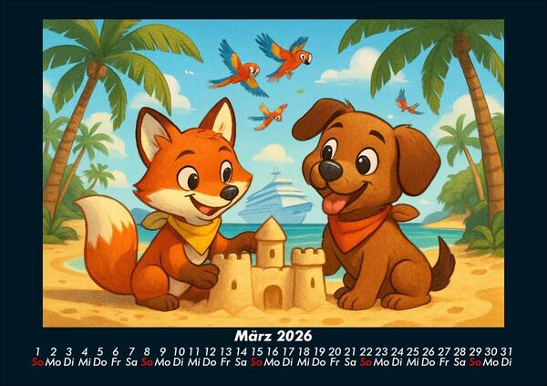 Produktbild: Finn & Wuff auf Kreuzfahrt 2026 Fotokalender DIN A5