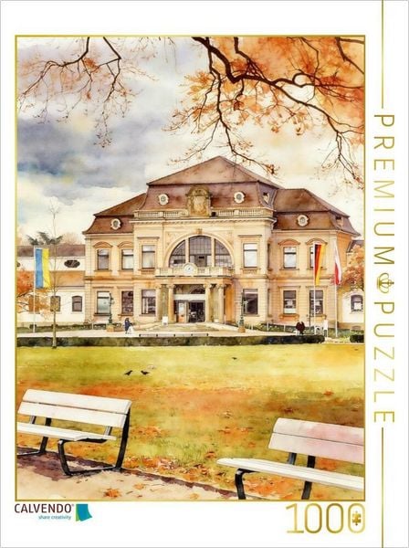 CALVENDO Puzzle Kurmittelhaus in Bad Rothefelde | 1000 Teile Lege-Größe 64x48cm Foto-Puzzle für glückliche Stunden