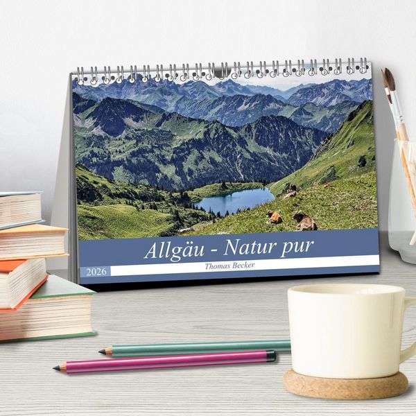 Produktbild: Allg&auml;u - Natur pur (Tischkalender 2026 DIN A5 quer), CALVENDO Monatskalender