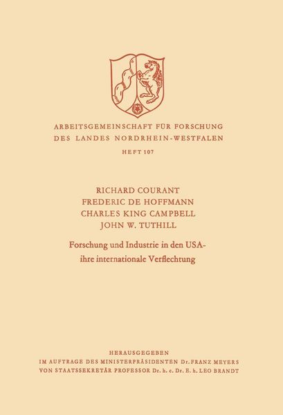 Produktbild: Forschung und Industrie in den USA - ihre internationale Verflechtung