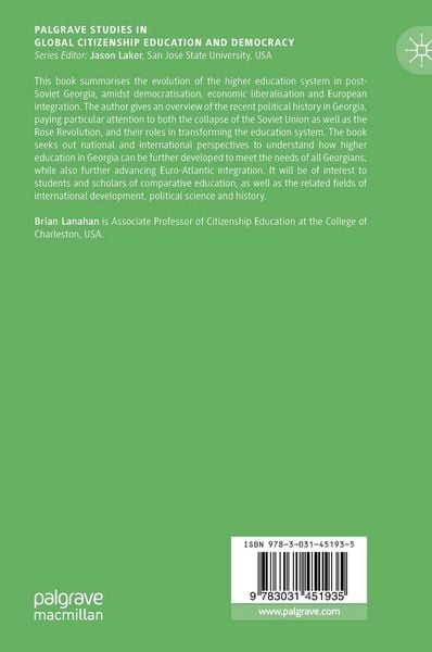 Produktbild: Higher Education as Politics in Post-Rose Revolution Georgia