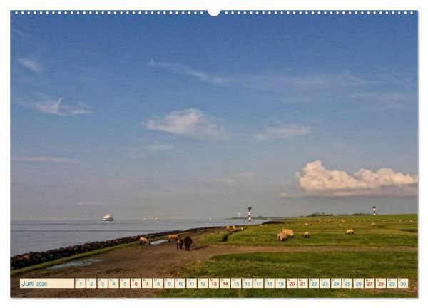 Produktbild: Cuxhaven, Landschaften zwischen K&uuml;ste und Heide (hochwertiger Premium Wandkalender 2026 DIN A2 quer), Kunstdruck in Hochglanz