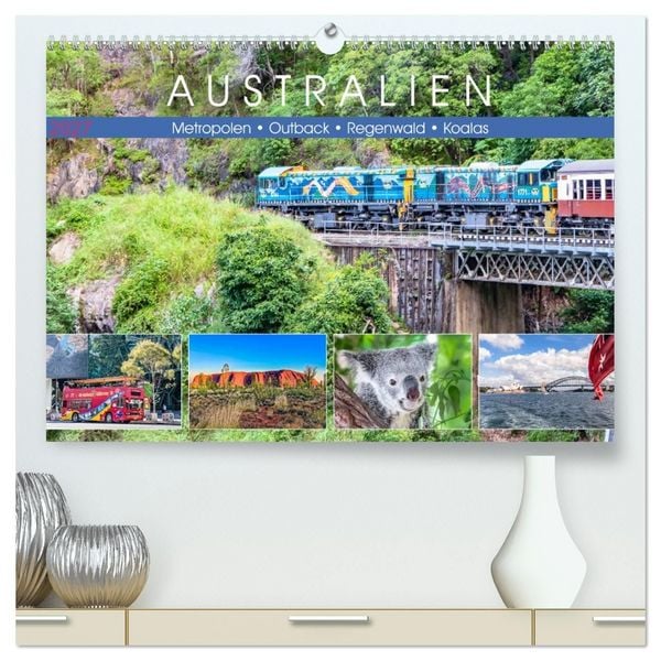 Produktbild: Australien - Metropolen &bull; Outback &bull; Regenwald &bull; Koalas (hochwertiger Premium Wandkalender 2027 DIN A2 quer), Kunstdruck in Hochglanz