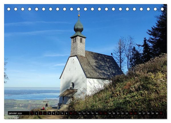 Produktbild: Bons baisers du Chiemsee (Calendrier de bureau 2026 DIN A5 vertical), CALVENDO calendrier mensuel
