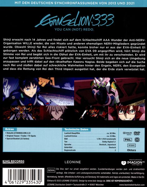 Produktbild: Evangelion: 3.33 - You can (not) redo - Mediabook - Special Edition