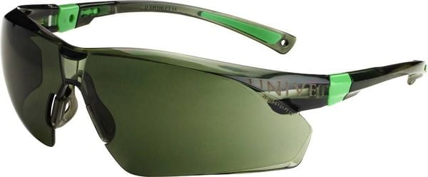 Univet 506UP 506U-04-04 Schutzbrille mit Antibeschlag-Schutz, inkl. UV-Schutz Schwarz, Grün EN 166 DIN 166