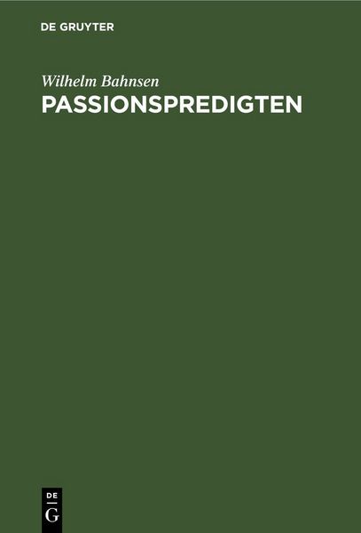 Produktbild: Passionspredigten