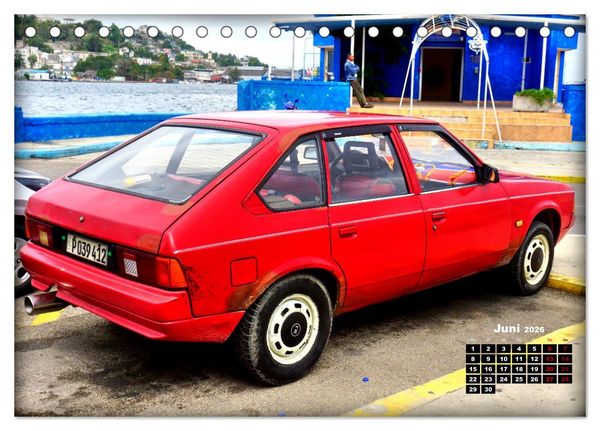 Produktbild: Moskwitsch-2141 - Ein russischer Oldtimer in Kuba (Tischkalender 2026 DIN A5 quer), CALVENDO Monatskalender