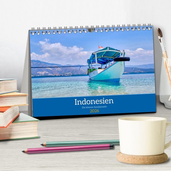 Produktbild: Indonesien - Die kleinen Sundainseln (Tischkalender 2026 DIN A5 quer), CALVENDO Monatskalender