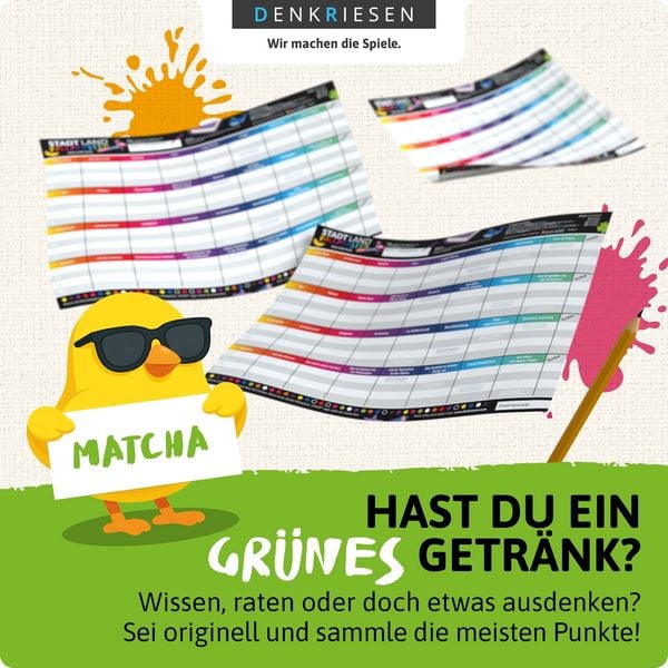 Produktbild: DENKRIESEN - STADT LAND VOLLPFOSTEN&reg; Farben Edition - "Jetzt wird's bunt" | A4 Spielblock