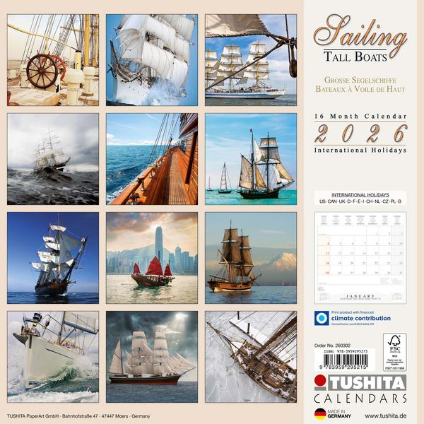Produktbild: Sailing tall Boats 2026