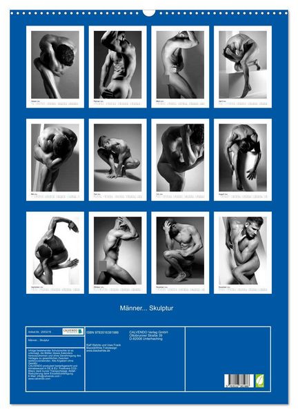 Produktbild: M&auml;nner... Skulptur (Wandkalender 2026 DIN A2 hoch), CALVENDO Monatskalender